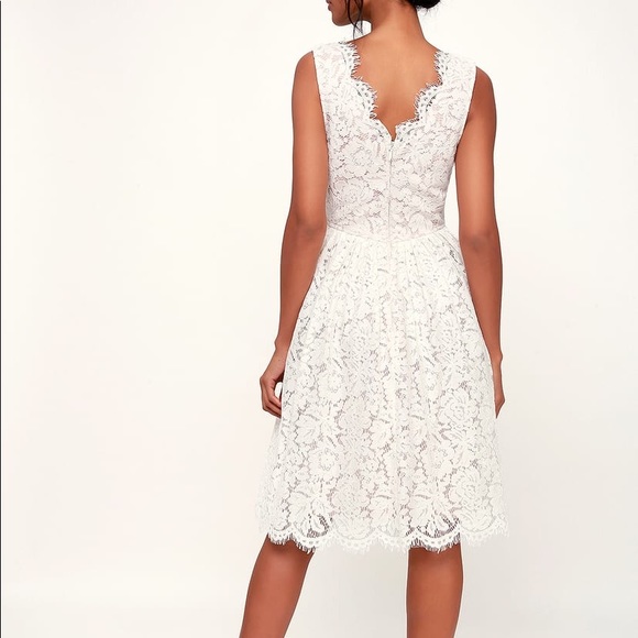 White Lace Dress - Picture 2 of 4